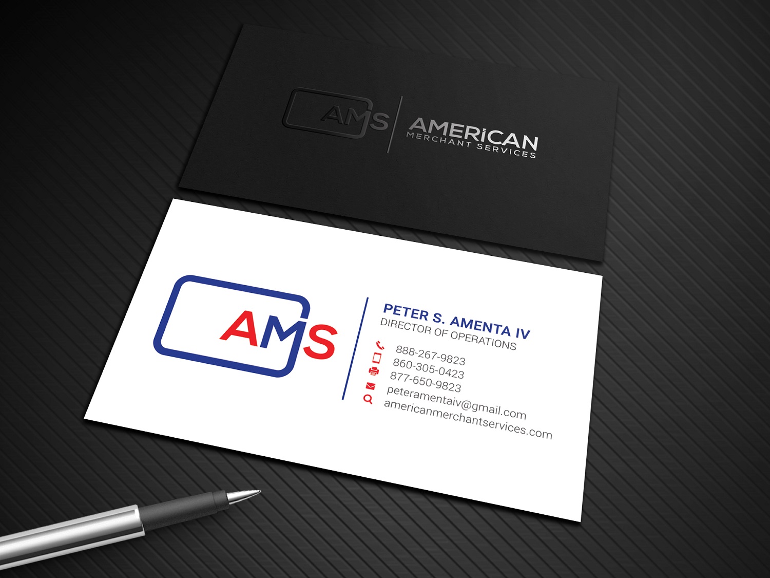 Diseño de Tarjeta de Presentación por Graphic Flame para American Merchant Services, LLC | Diseño #15373571