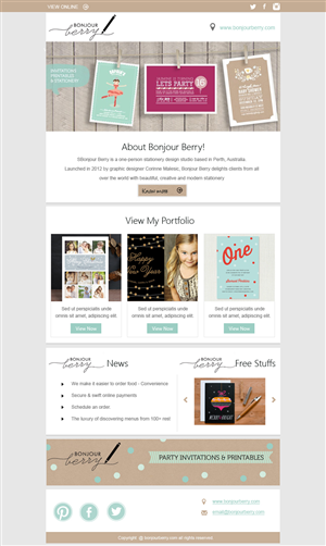 Design de Newsletter par jasmine pour ce projet | Design : #2624719