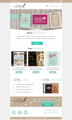 Design de Newsletter par jasmine pour ce projet | Design : #2624823