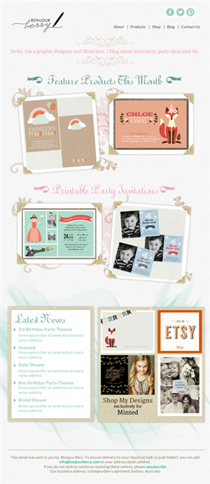 Newsletter Design by Expert Designer