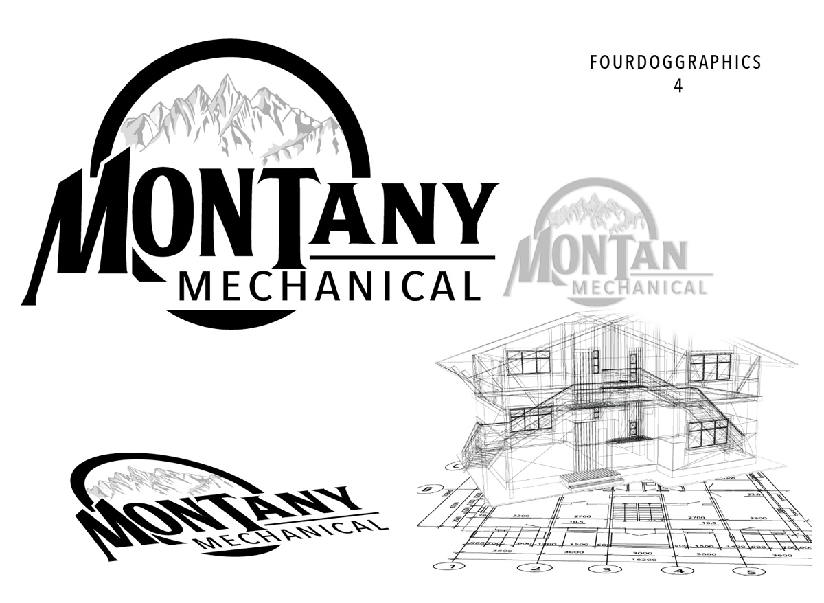 Logo Design by fourdog123 for Montanya Mechanical | Design #15393014