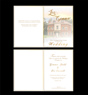Wedding Invitation for a wedding at home - personal, romantic event | Design Invitation par fumbh.designs