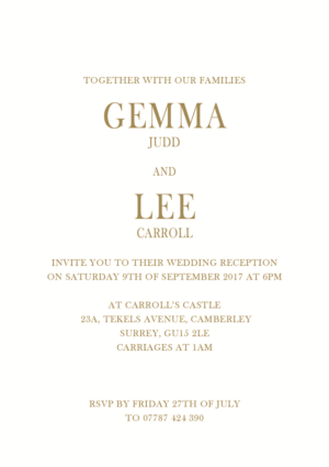Invitation Design by SL.designs for this project | Design: #15431025