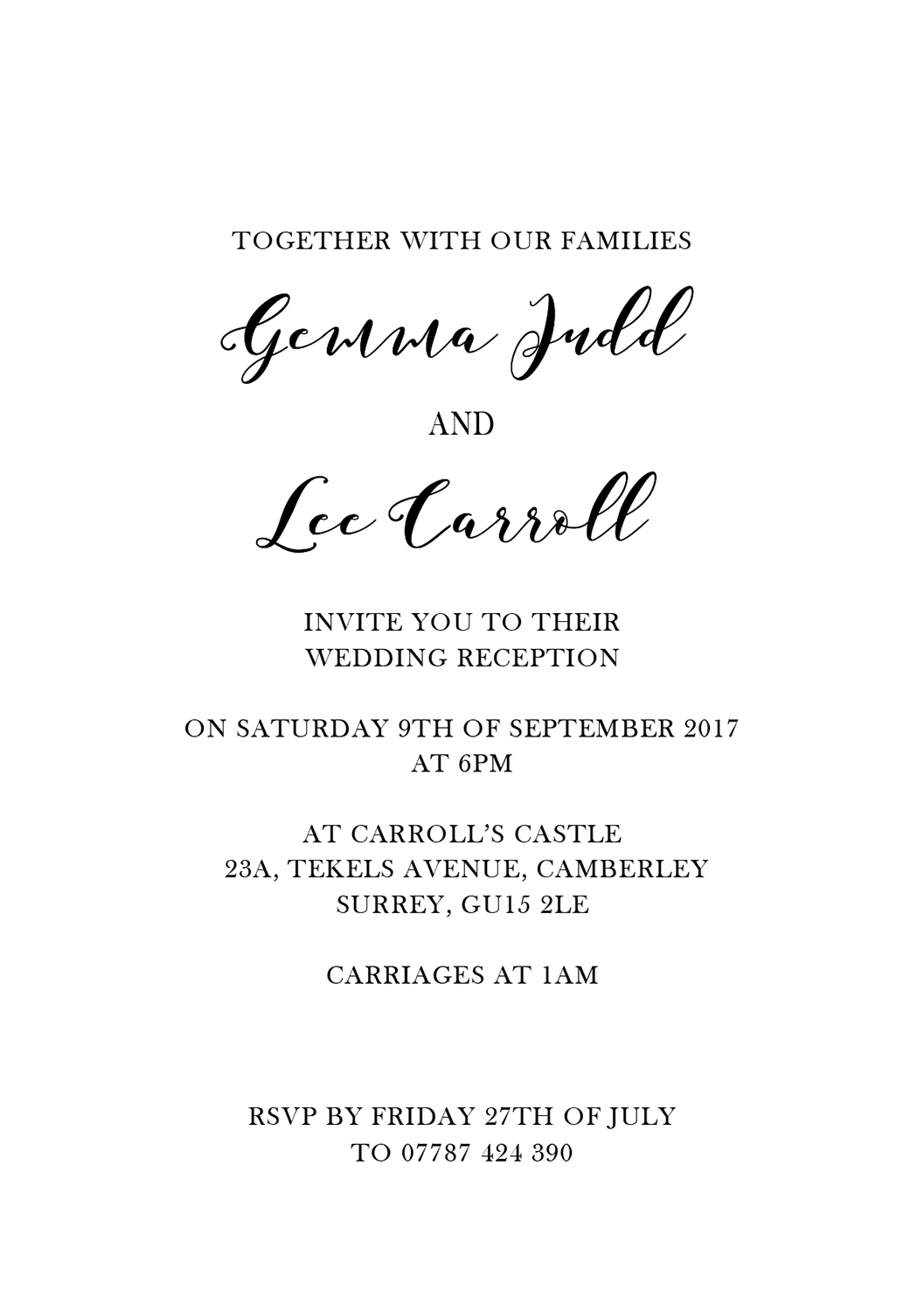 Invitation Design by SL.designs for this project | Design #15432853