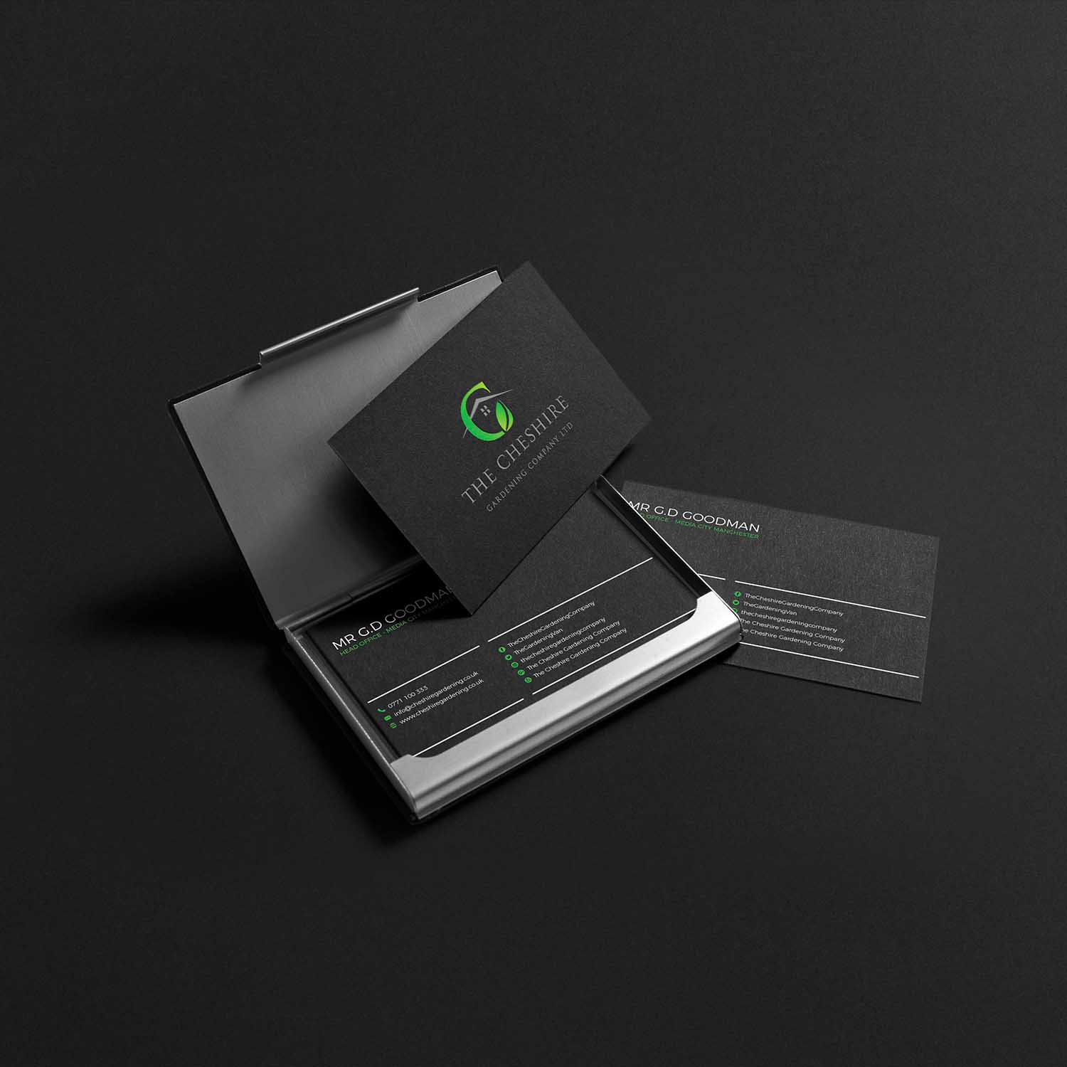 Visitenkarten-Design von Brandcrate für The Cheshire Gardening Company Ltd | Design #15401887