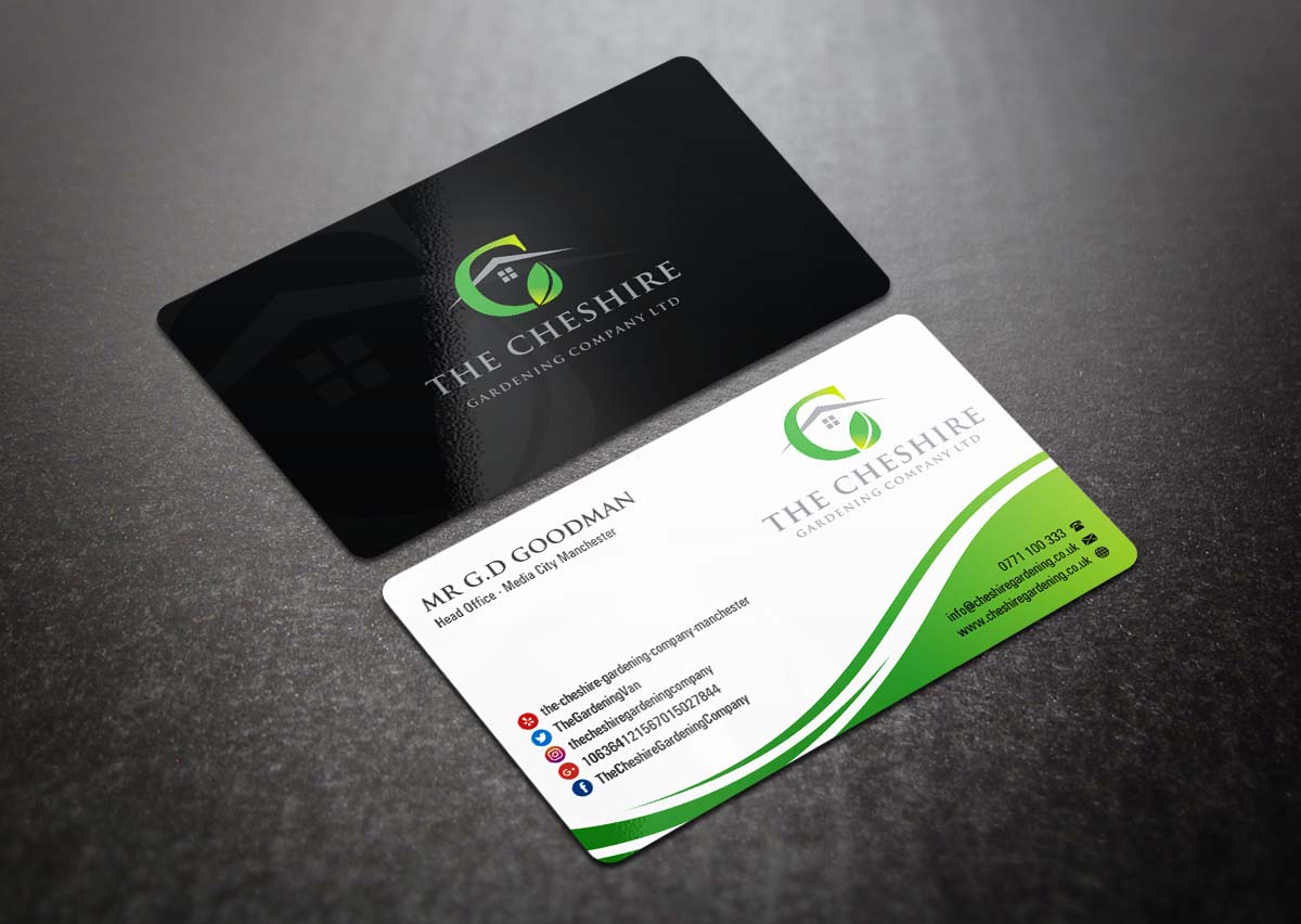 Business Card Design by INDIAN_Ashok for The Cheshire Gardening Company Ltd | Design #15494827