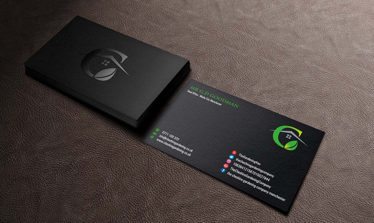 Diseño de Tarjeta de Presentación por INDIAN_Ashok para The Cheshire Gardening Company Ltd | Diseño #15494874
