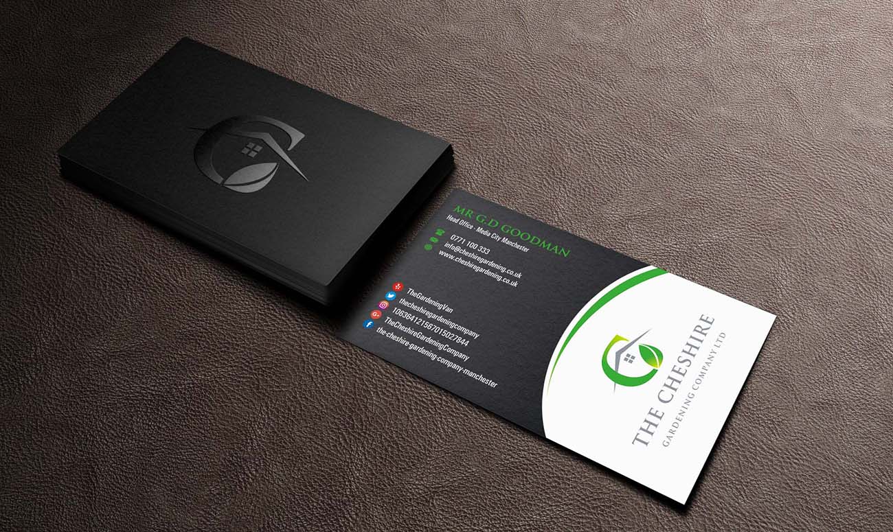 Diseño de Tarjeta de Presentación por INDIAN_Ashok para The Cheshire Gardening Company Ltd | Diseño #15494888