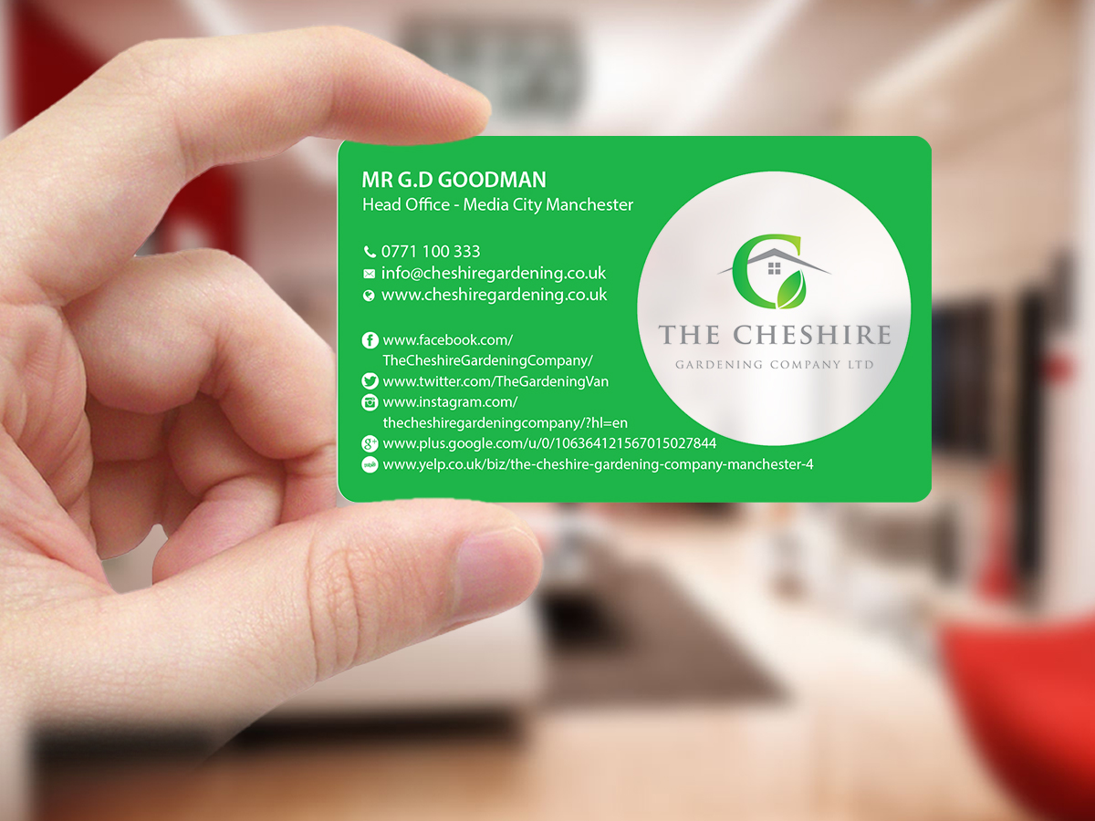 Diseño de Tarjeta de Presentación por Creations Box 2015 para The Cheshire Gardening Company Ltd | Diseño #15412070