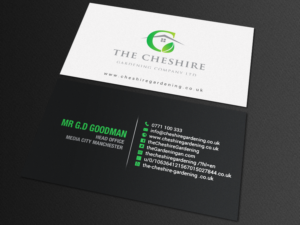 Design de Carte de Visite par chandrayaan.creative pour The Cheshire Gardening Company Ltd | Design : #15403676