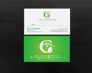 Design de Carte de Visite par chandrayaan.creative pour The Cheshire Gardening Company Ltd | Design : #15403925