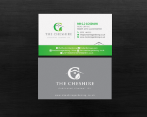 Business Card Design by chandrayaan.creative for The Cheshire Gardening Company Ltd | Design: #15405565