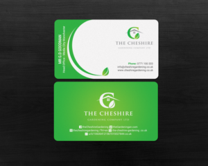 Design de Carte de Visite par chandrayaan.creative pour The Cheshire Gardening Company Ltd | Design : #15405643