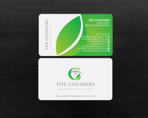 Business Card Design by chandrayaan.creative for The Cheshire Gardening Company Ltd | Design: #15405766