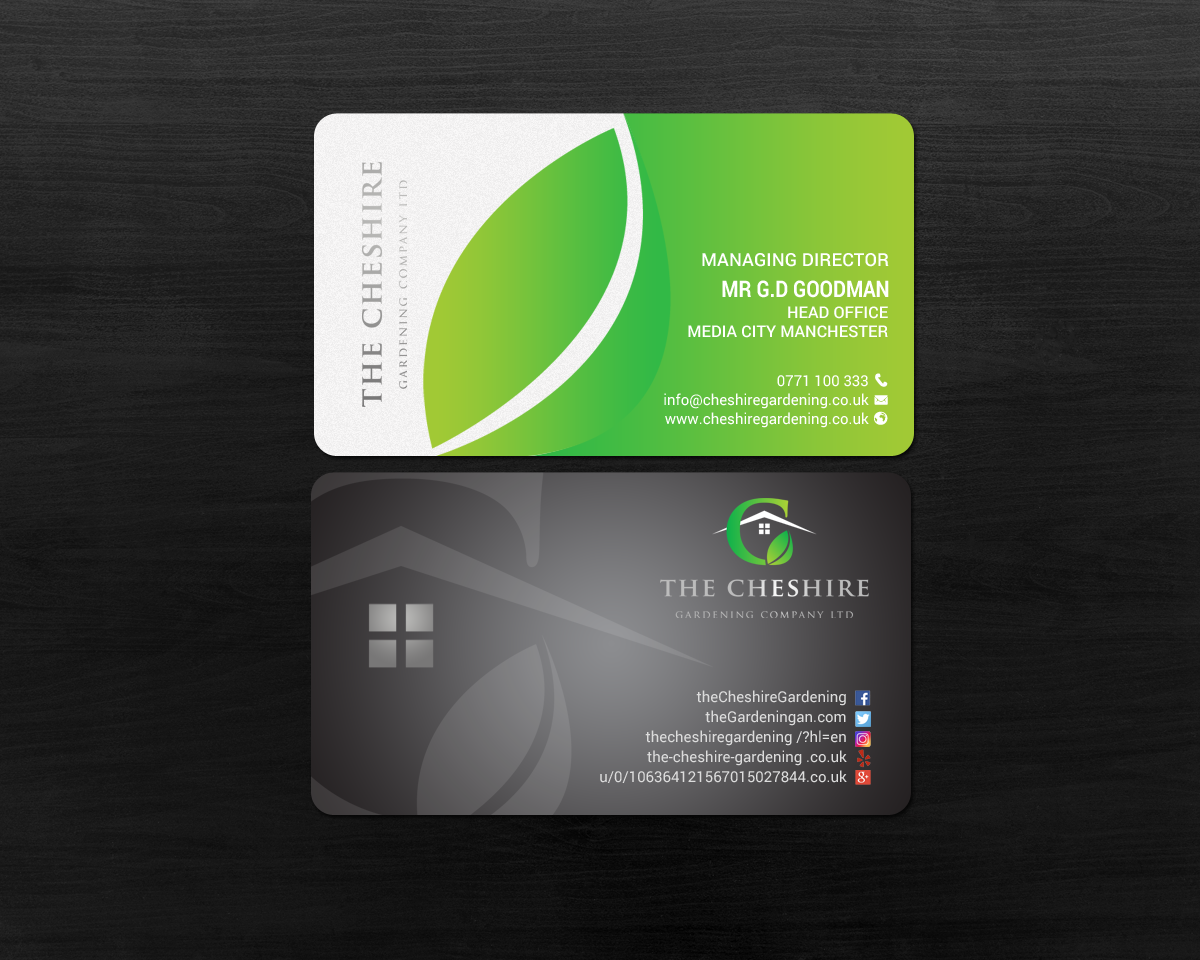 Diseño de Tarjeta de Presentación por chandrayaan.creative para The Cheshire Gardening Company Ltd | Diseño #15498607