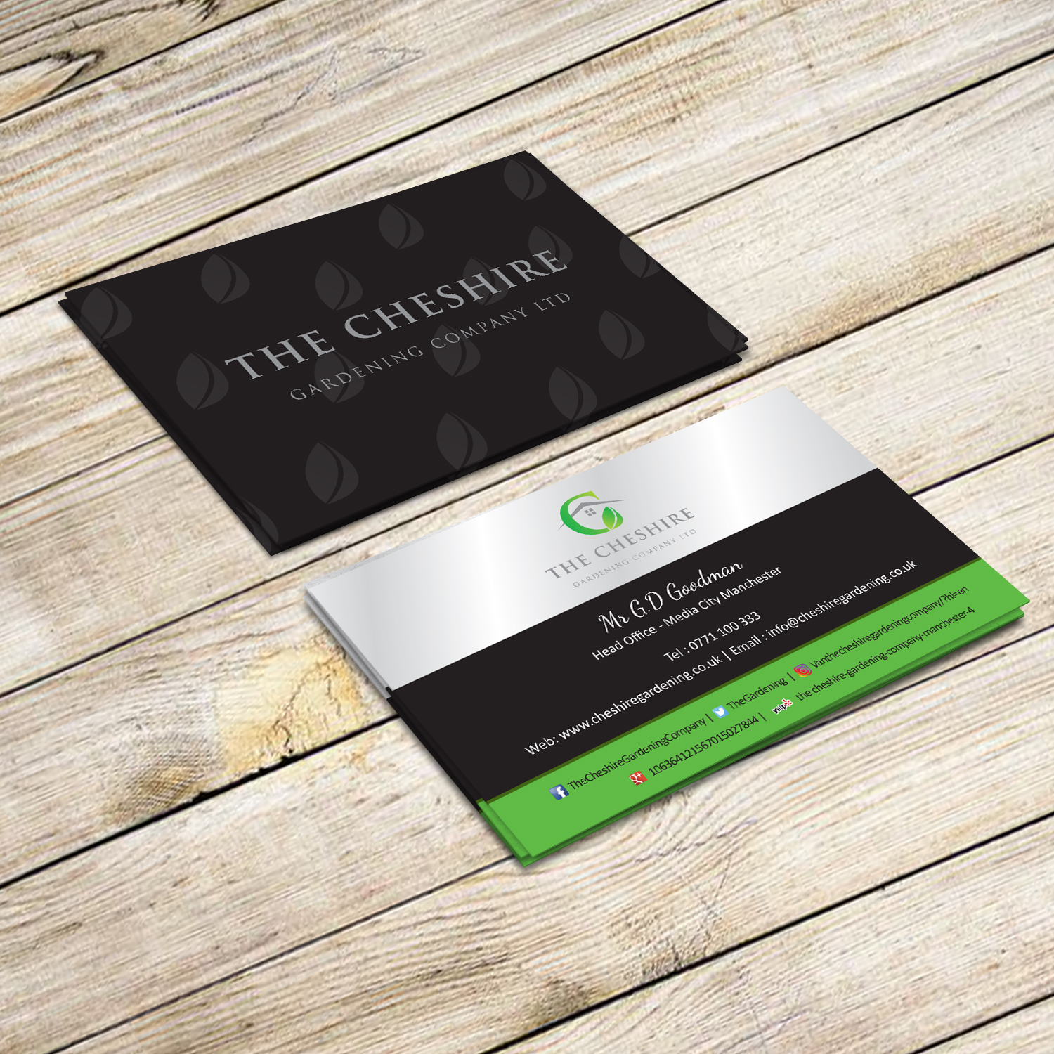 Diseño de Tarjeta de Presentación por Creative Jiniya para The Cheshire Gardening Company Ltd | Diseño #15408995