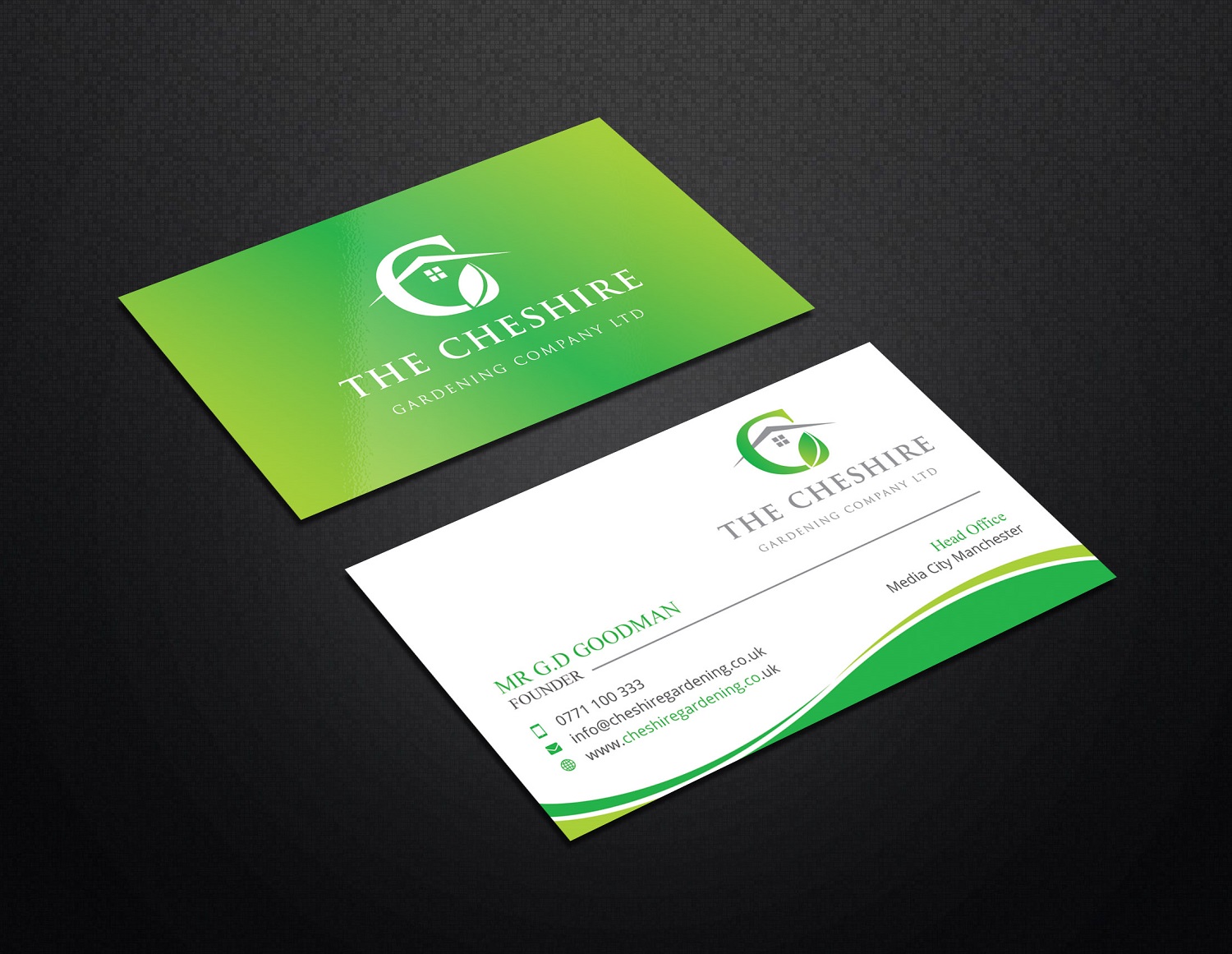 Business Card Design by Graphic Flame for The Cheshire Gardening Company Ltd | Design #15454435