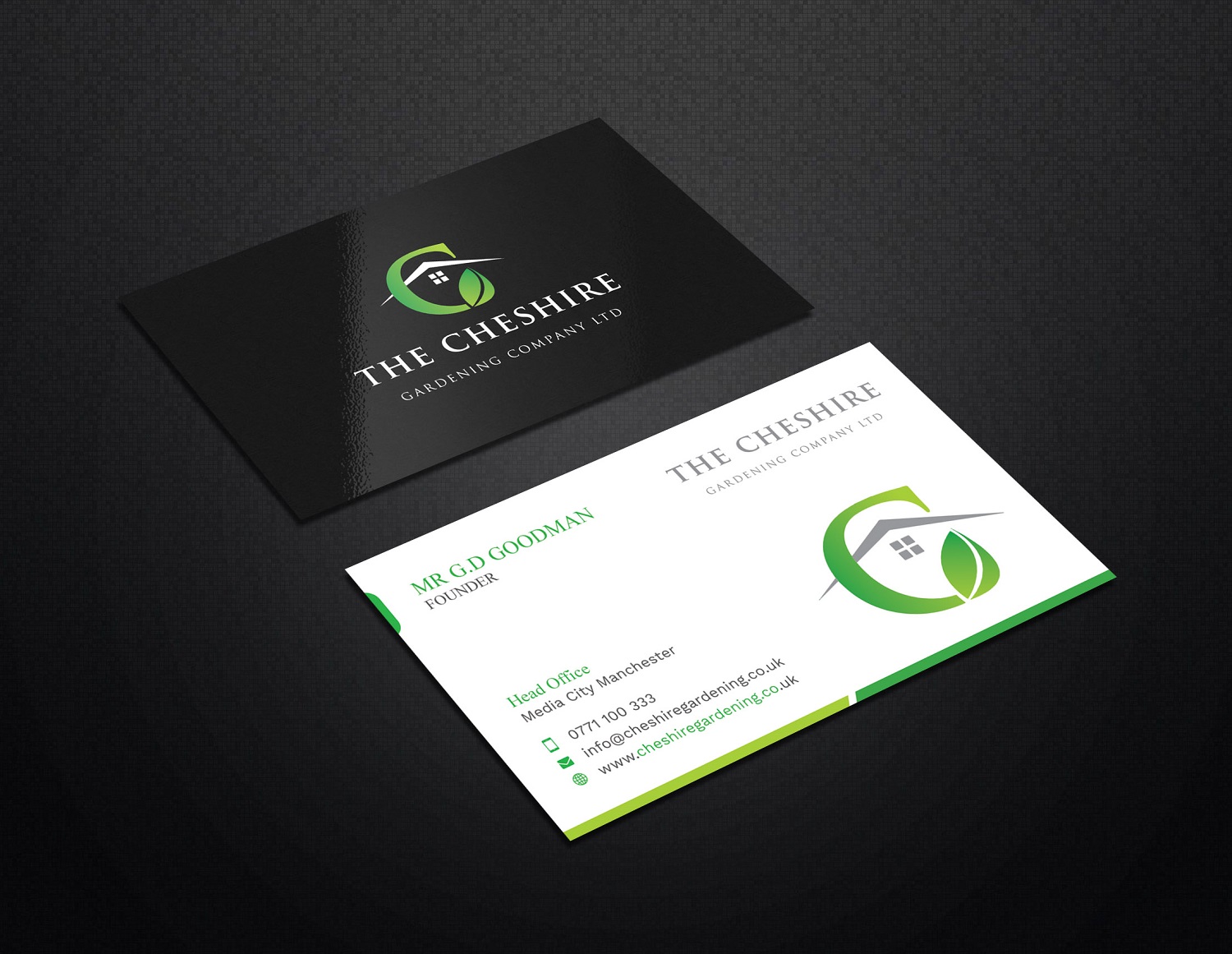 Visitenkarten-Design von Graphic Flame für The Cheshire Gardening Company Ltd | Design #15454461