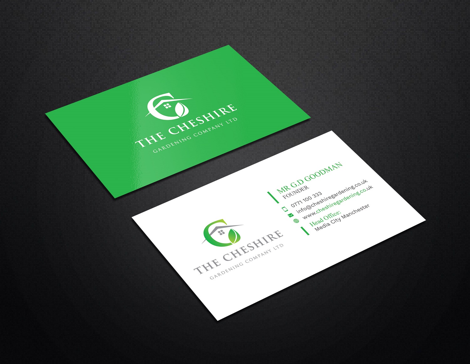 Business Card Design by Graphic Flame for The Cheshire Gardening Company Ltd | Design #15454481