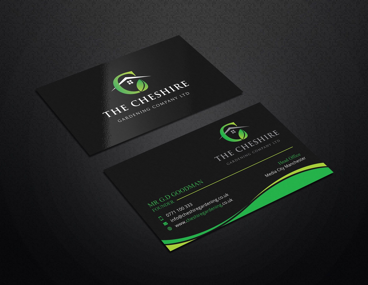 Visitenkarten-Design von Graphic Flame für The Cheshire Gardening Company Ltd | Design #15454496