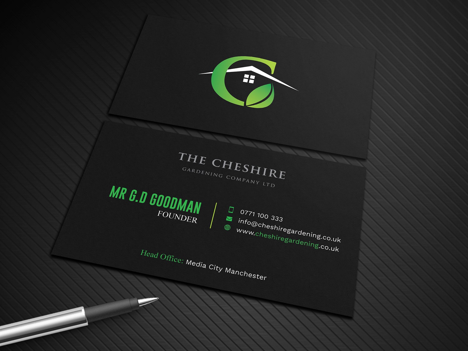 Business Card Design by Graphic Flame for The Cheshire Gardening Company Ltd | Design #15454498
