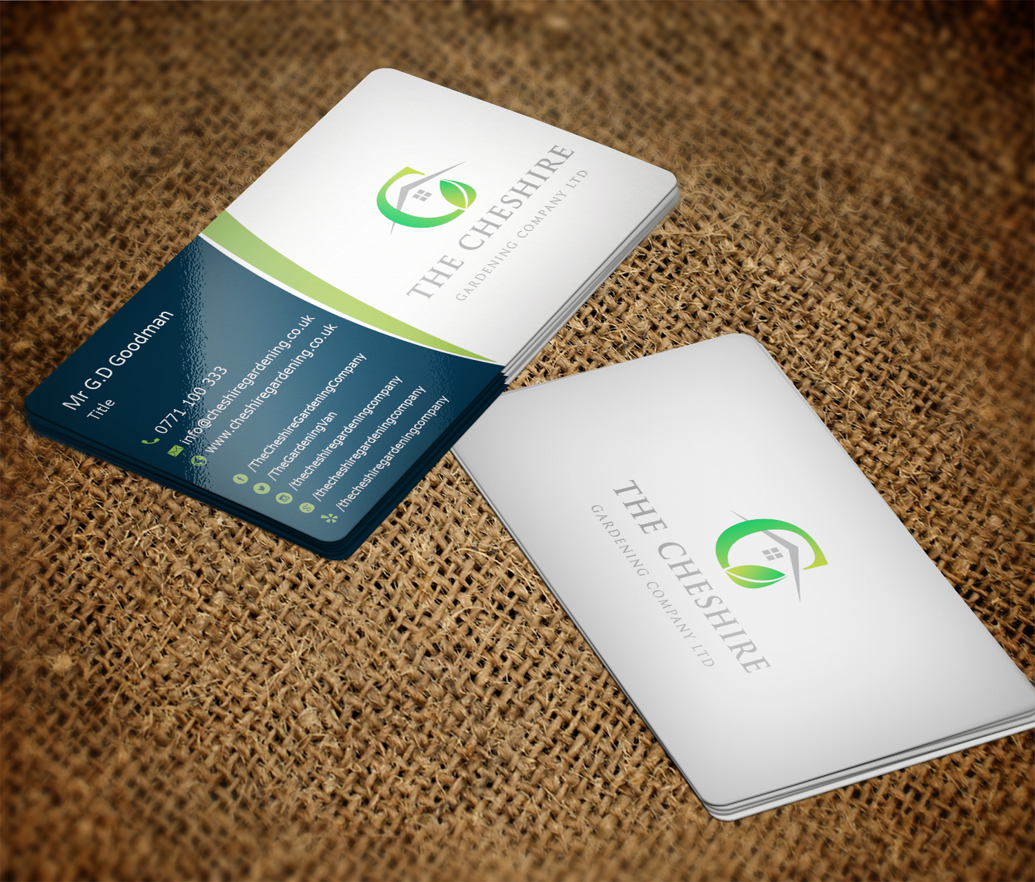 Business Card Design by Imagine Box for The Cheshire Gardening Company Ltd | Design #15503978
