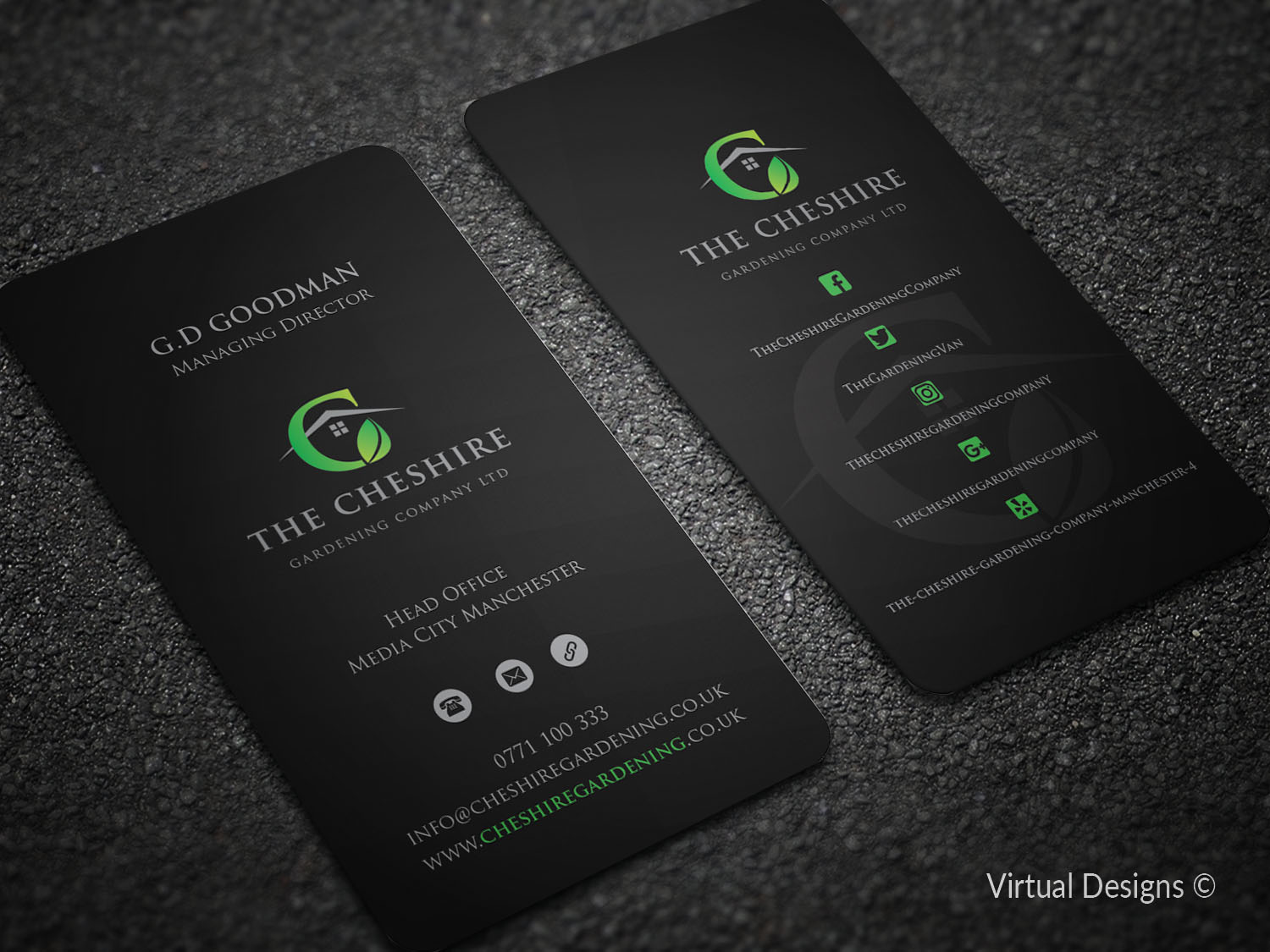 Diseño de Tarjeta de Presentación por SyncFuse™ Solutions para The Cheshire Gardening Company Ltd | Diseño #15417928