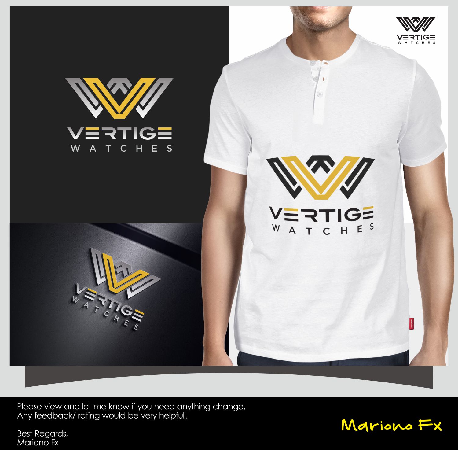 Logo-Design von Mariono Fx für Vertige-Watches | Design #15393338