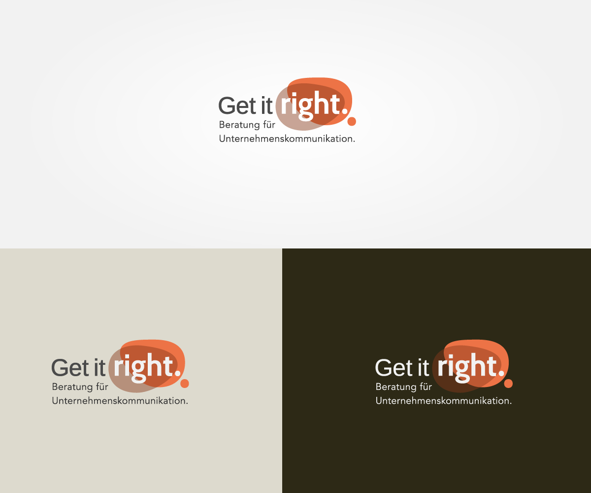 Logo Design by cerus for Get it right. | Design #15417257