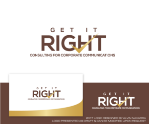 Diseño de Logo por alvinnavarra para Get it right. | Diseño: #15445245