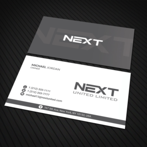 International Trading Company, 'NEXT' needs a Business Card | Diseño de Tarjeta de Presentación por Sandaruwan