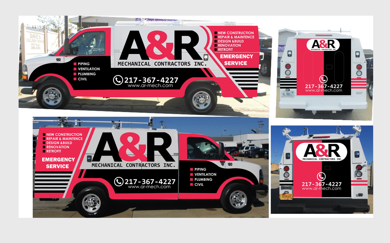 Diseño de Señalética por shajufreelanceart para A&R Mechanical | Diseño #15443624