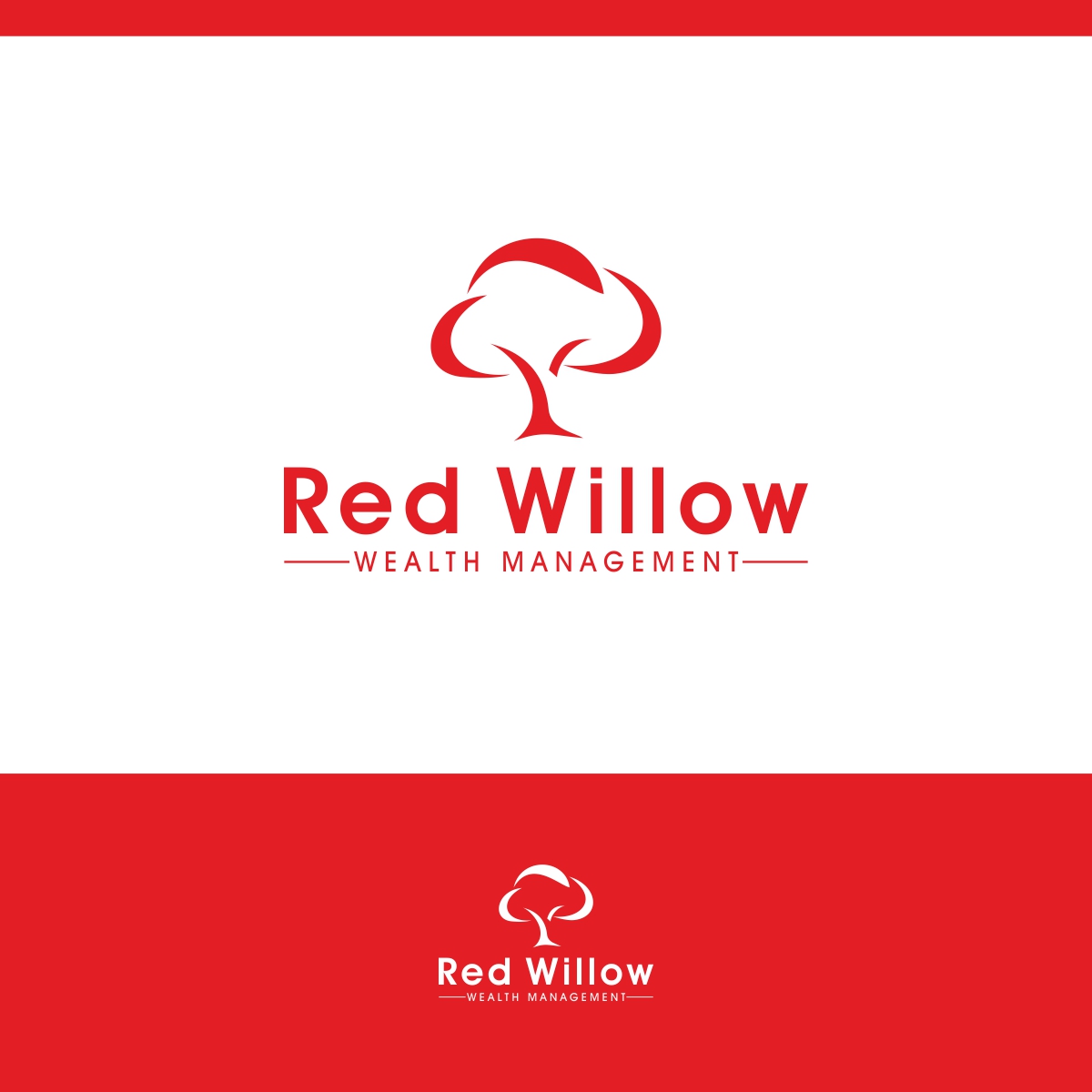 Diseño de Logo por e-graphics para Red Willow Wealth Management | Diseño #15385996