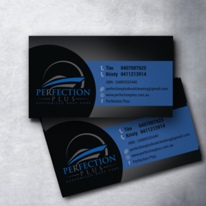 Business Card Design by uk for Perfection Plus boat cleaning  | Design: #15451236