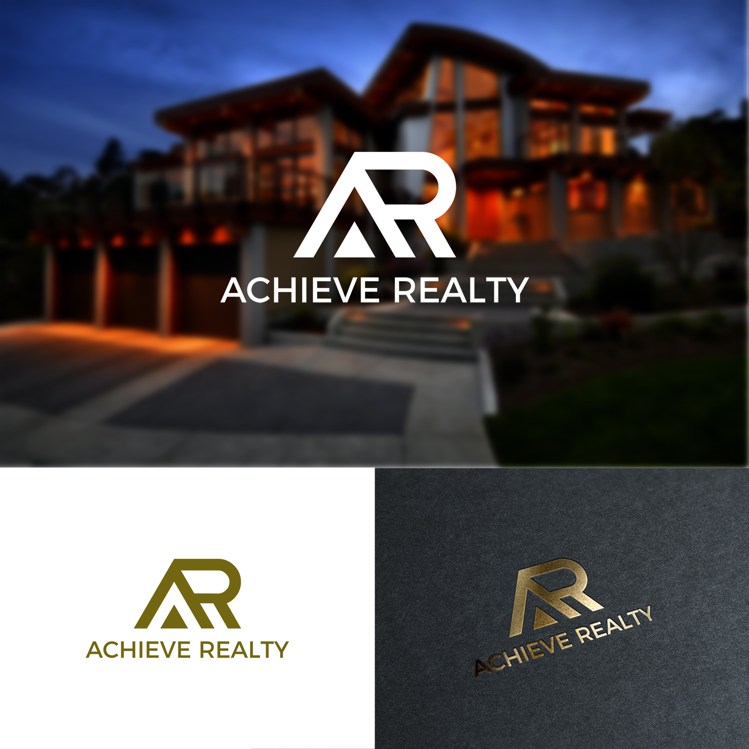 Logo Design by CK Studio for Achieve Realty | Design #16038202