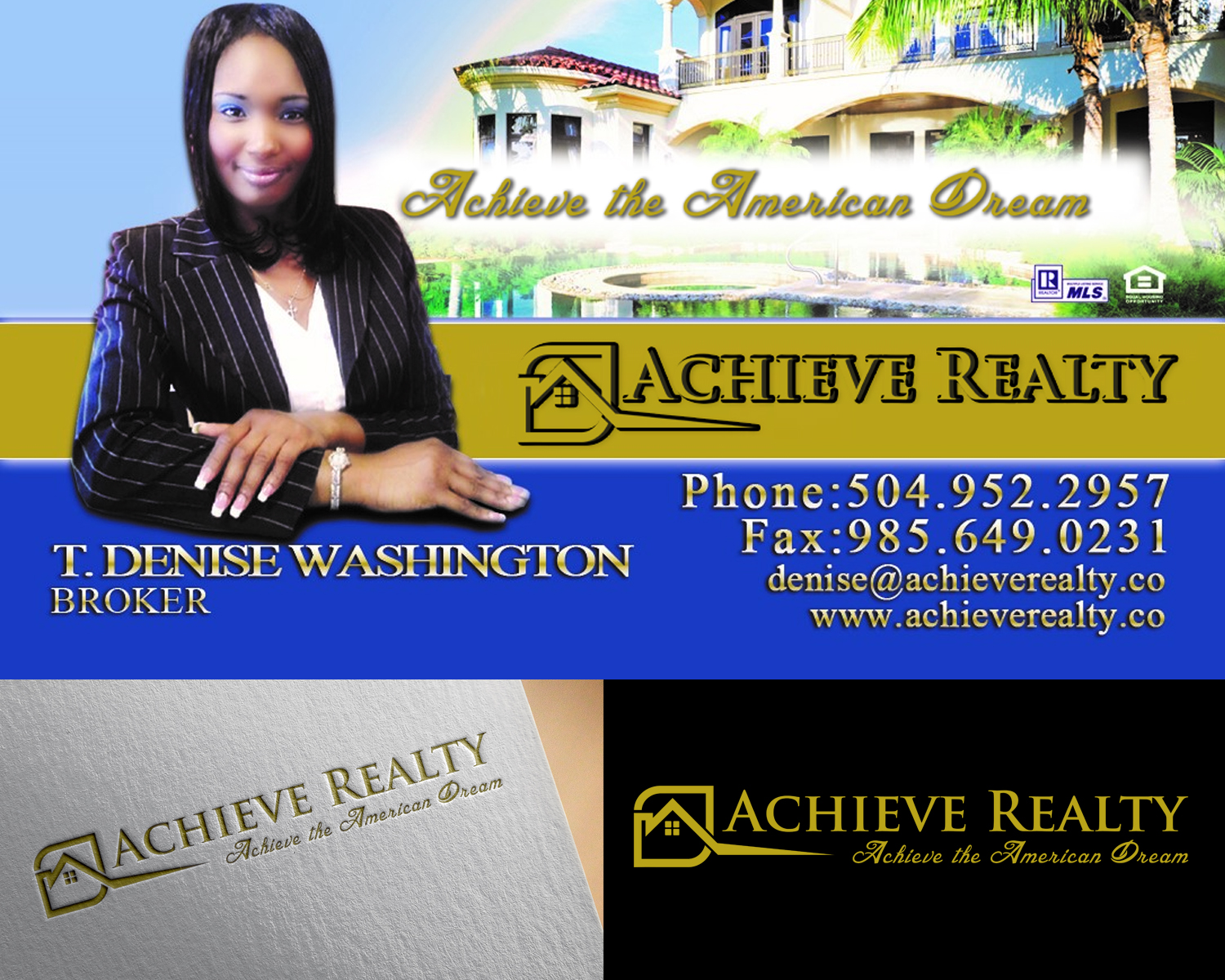 Logo Design by eka 3 design for Achieve Realty | Design #16034152