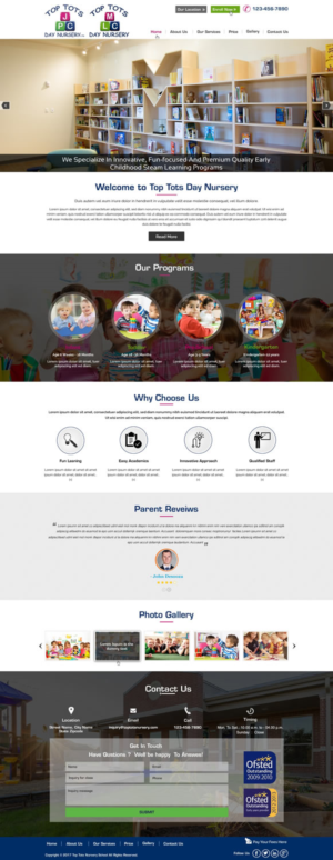 Diseño Web por harmi_199 para Top tots day nursery mlc limited | Diseño: #15419879