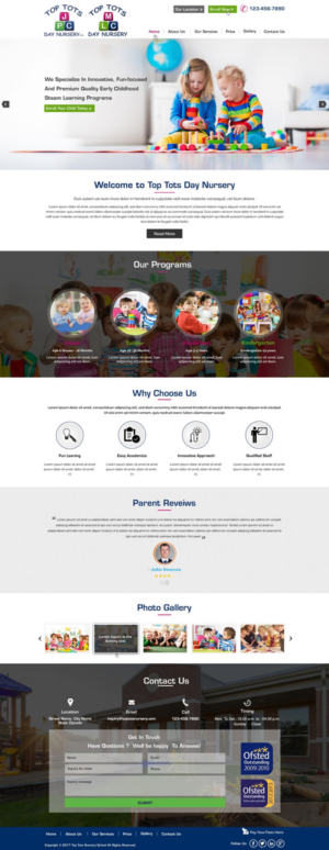 Diseño Web por harmi_199 para Top tots day nursery mlc limited | Diseño: #15419880