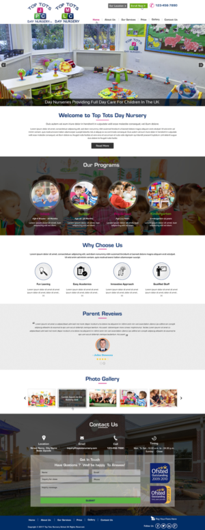 Diseño Web por harmi_199 para Top tots day nursery mlc limited | Diseño: #15419907