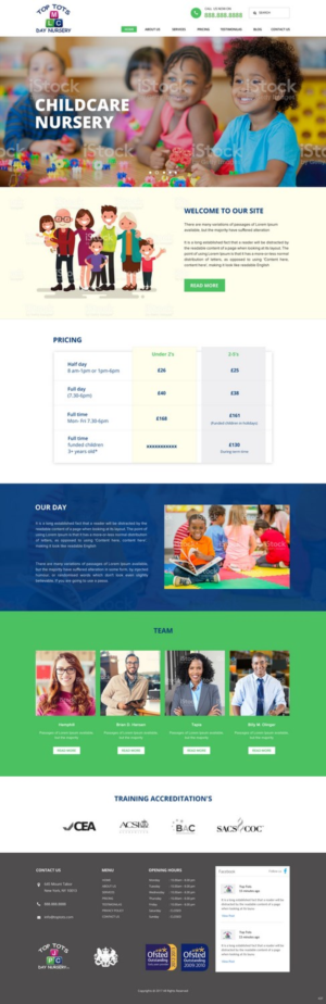 Web Design by pb for Top tots day nursery mlc limited | Design: #15418315