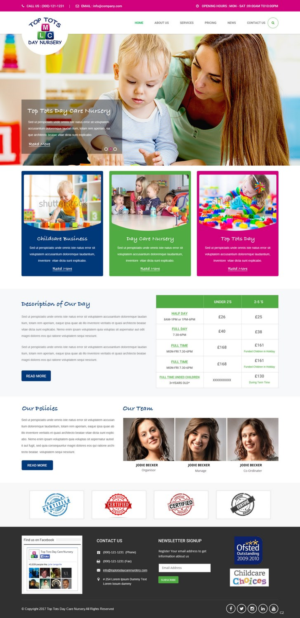 Web Design by pb for Top tots day nursery mlc limited | Design: #15418323
