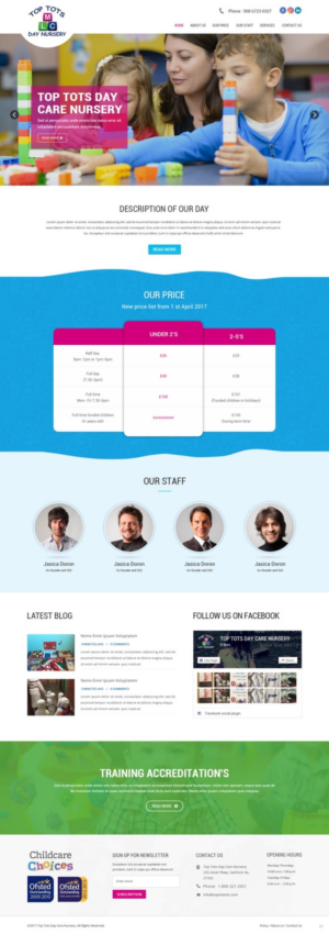 Web Design by pb for Top tots day nursery mlc limited | Design: #15429950