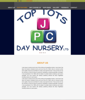 Diseño Web por Creativefan para Top tots day nursery mlc limited | Diseño: #15491883