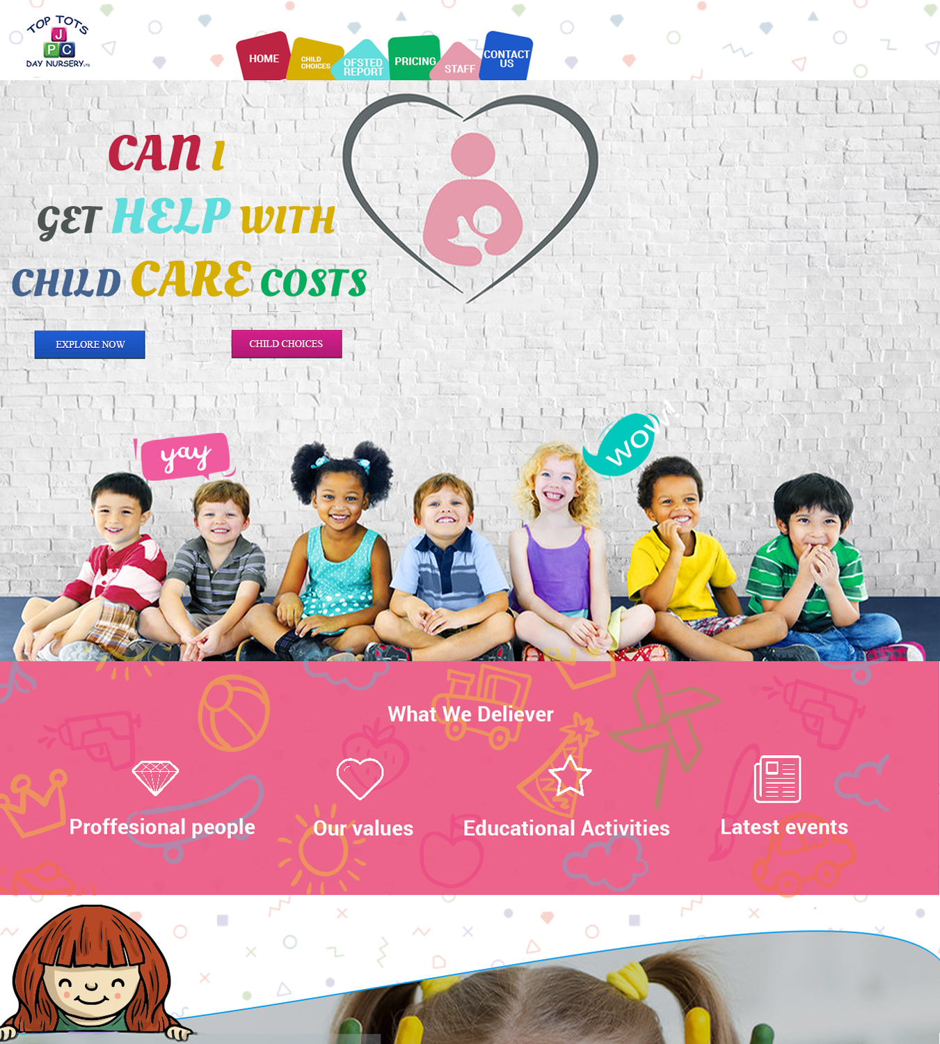 Modern, Playful, Childcare  Design for Top tots day nursery mlc