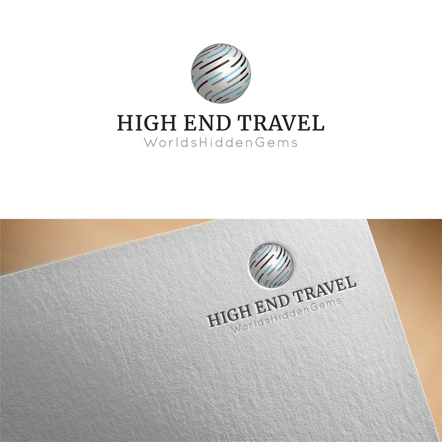 Logo Design by Maximilian.Design for High End Travel | Design #15409305