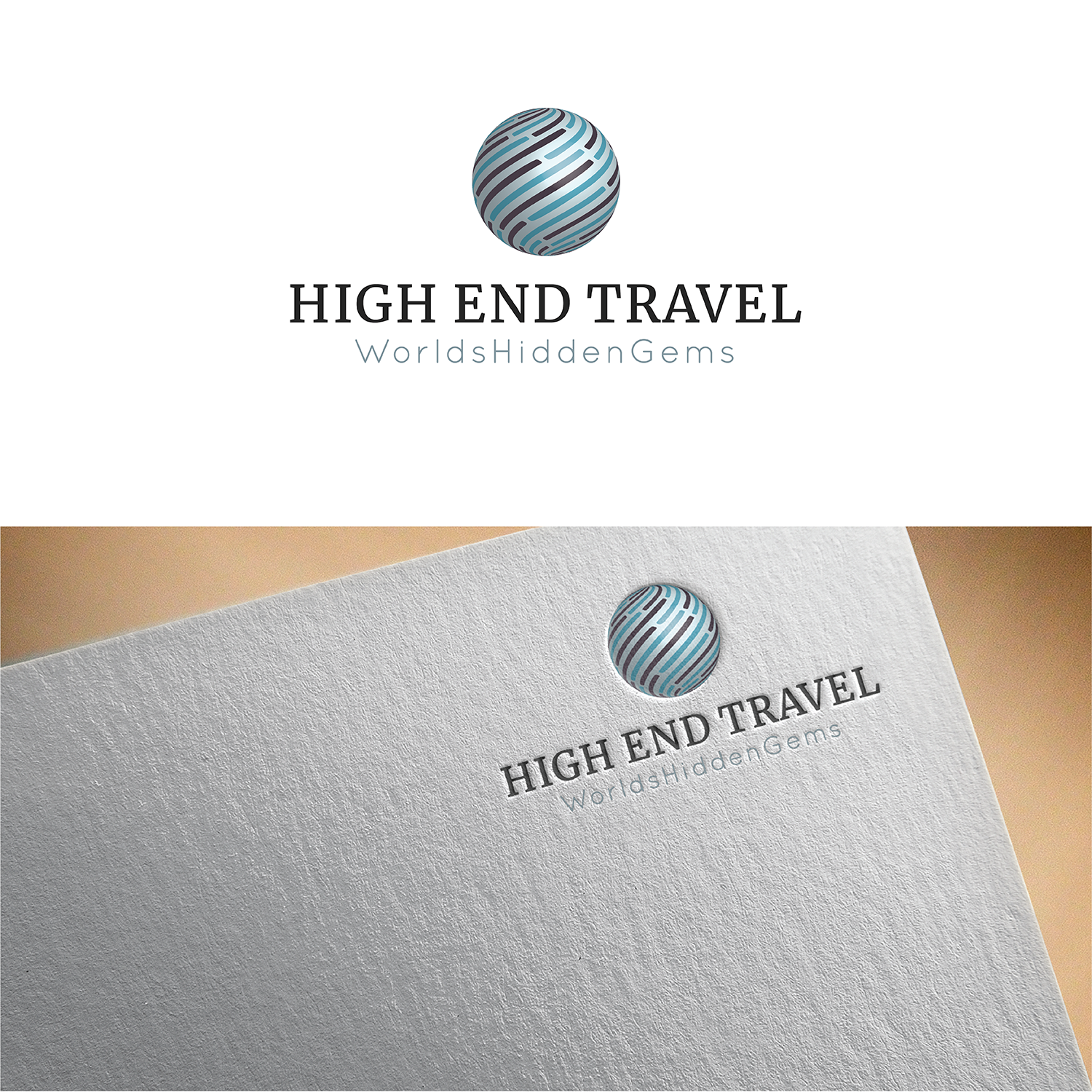 Logo Design by Maximilian.Design for High End Travel | Design #15409435