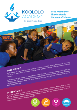 Flyer Design by Sergio Coelho for Kgololo Academy | Design: #15405732