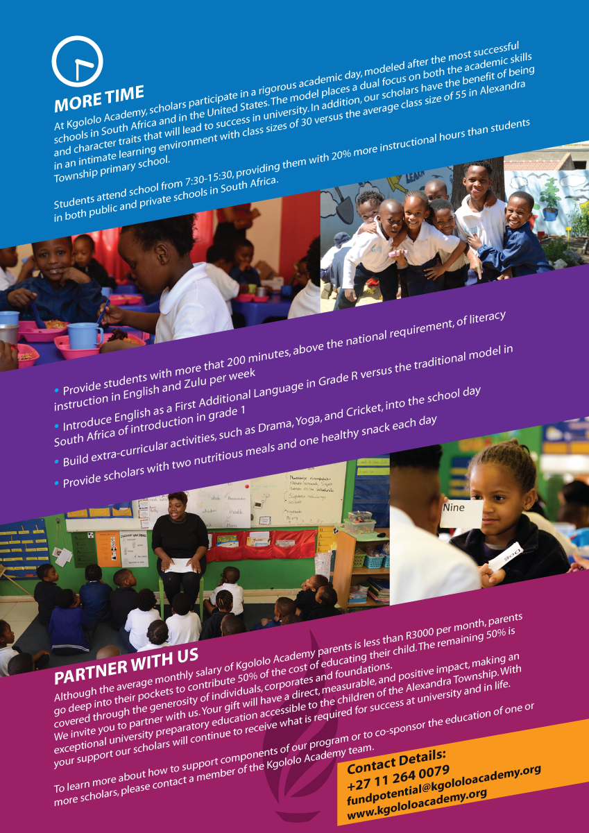 Design de Flyer par Sergio Coelho pour Kgololo Academy | Design #15405733