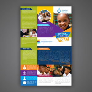 Flyer Design by Mariyam Khan for Kgololo Academy | Design: #15614128