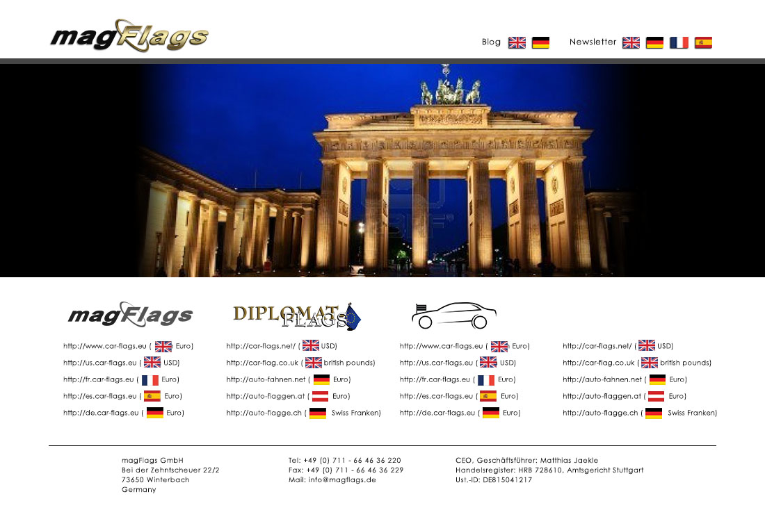 Web Design by greenstream for magFlags GmbH | Design #2589302